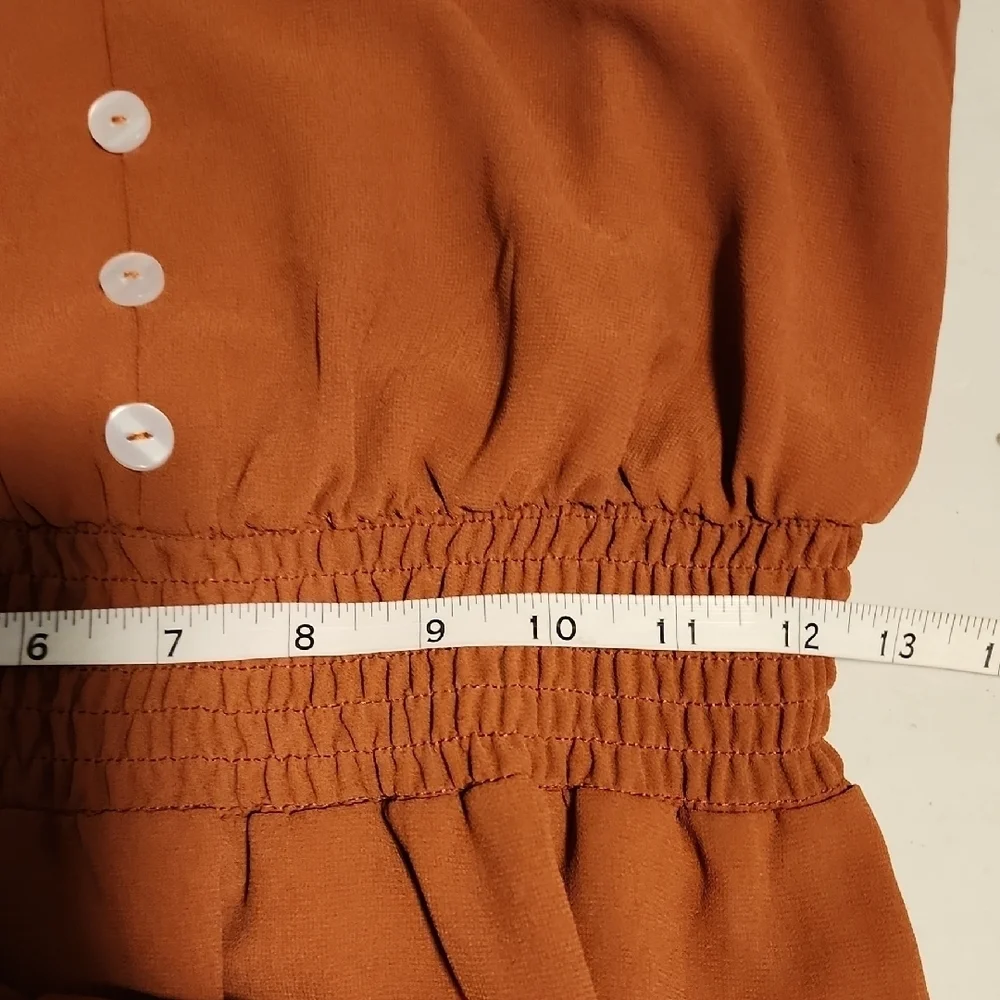 Pretty Garden NWT Chic Midi Dress in Warm Brown SIZE S - Picture 9 of 11